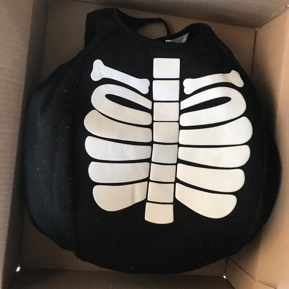 Skeleton Baby  Costume Padded Vest 12 - 18 m